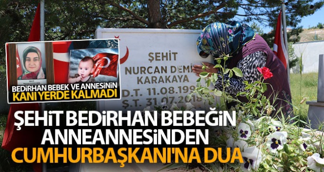 Şehit Bedirhan bebeğin anneannesinden Cumhurbaşkanına dua