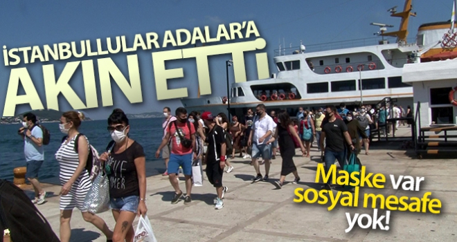 Güneşli havayı fırsat bilen İstanbullular Adalara akın etti
