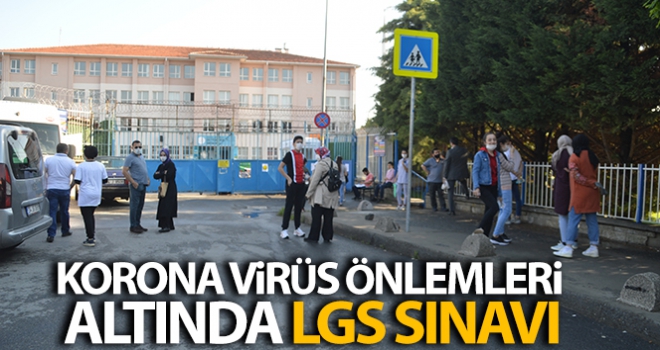 virüs önlemleri altında LGS sınavı