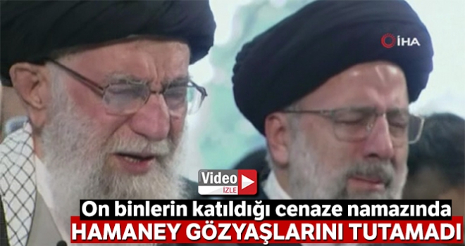 Hamaney, Süleymaninin cenaze namazında gözyaşlarını tutamadı!