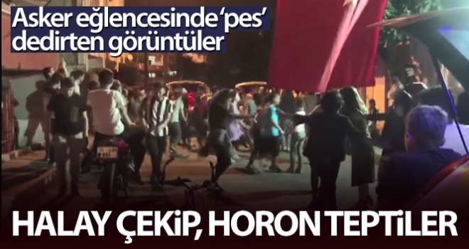 İstanbulda asker eğlencesinde pes dedirten görüntüler