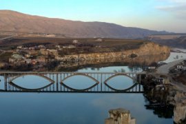 Hasankeyf'te sular yükselmeye başladı