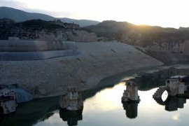 Hasankeyf'te sular yükselmeye başladı