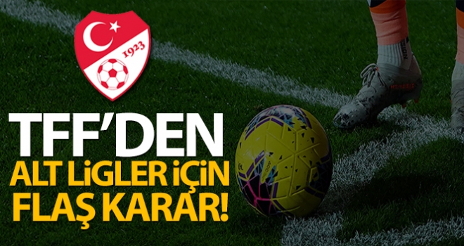 Amatör Lig'in oynatılmayacağını açıkladı