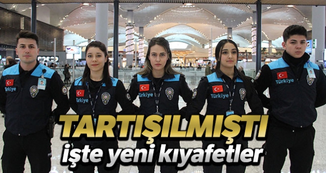 Pasaport polisleri yeni kıyafetlerini giydi