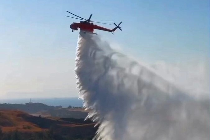 İzmir Aliağa'daki orman yangını kontrol altına alındı
