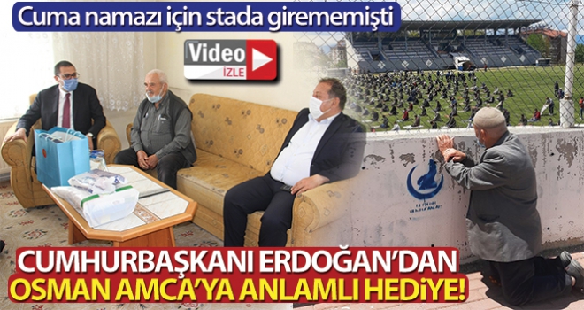 Cuma namazı için stada alınmayan dedeye Cumhurbaşkanı Erdoğan'dan hediye