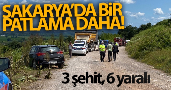 Sakarya'da bir patlama daha! 3 şehit