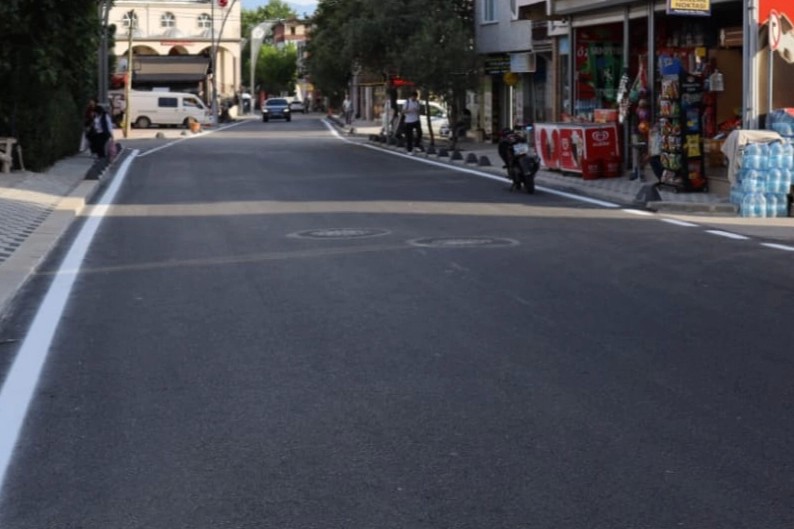 Kocaeli'de yol ve kaldırım yenileme çalışması tamamlandı