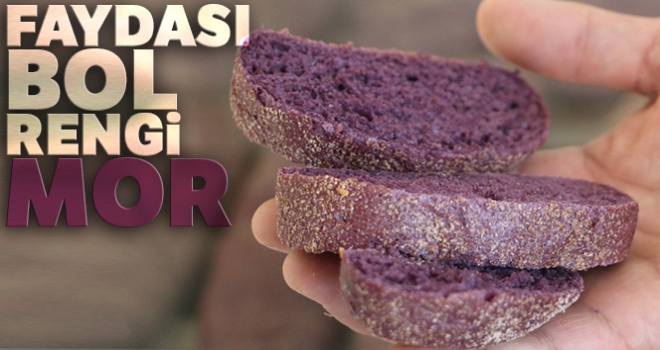 Faydası bol, rengi mor ekmek