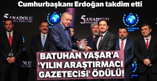 Batuhan Yaşar'a 'Yılın Araştırmacı Gazetecisi' ödülü!