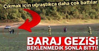 İki arkadaşın baraj gezisi beklenmedik sonla bitti